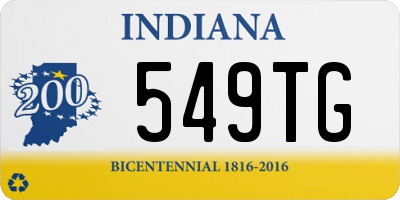 IN license plate 549TG