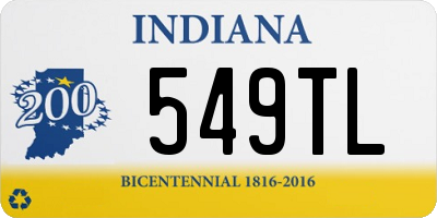 IN license plate 549TL