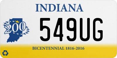 IN license plate 549UG