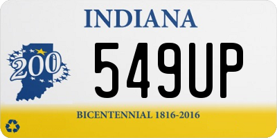 IN license plate 549UP