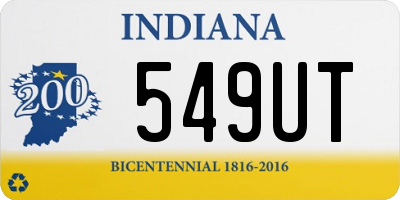 IN license plate 549UT