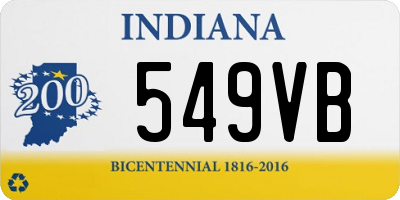 IN license plate 549VB