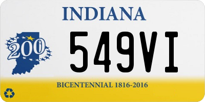 IN license plate 549VI