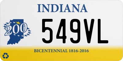 IN license plate 549VL