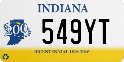 IN license plate 549YT