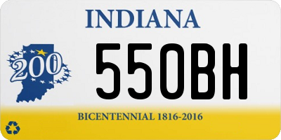 IN license plate 550BH