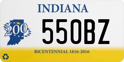 IN license plate 550BZ