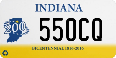 IN license plate 550CQ