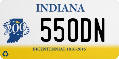 IN license plate 550DN