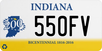 IN license plate 550FV