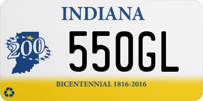 IN license plate 550GL