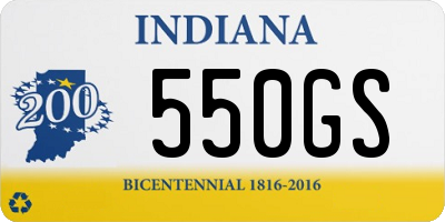 IN license plate 550GS