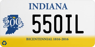 IN license plate 550IL