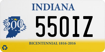 IN license plate 550IZ