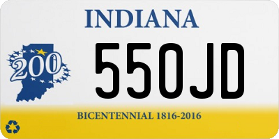 IN license plate 550JD