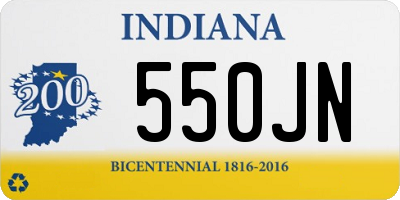 IN license plate 550JN