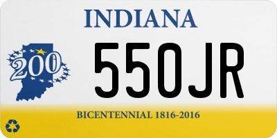 IN license plate 550JR