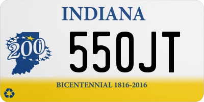 IN license plate 550JT