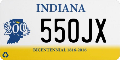 IN license plate 550JX