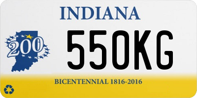 IN license plate 550KG