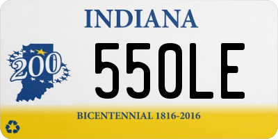 IN license plate 550LE