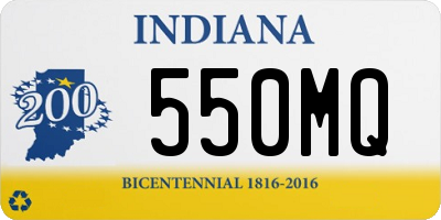 IN license plate 550MQ