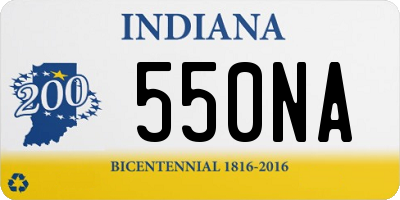 IN license plate 550NA