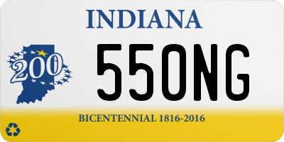 IN license plate 550NG