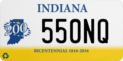 IN license plate 550NQ