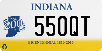 IN license plate 550QT