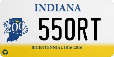 IN license plate 550RT