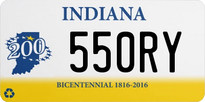 IN license plate 550RY