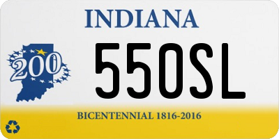 IN license plate 550SL