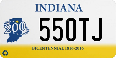 IN license plate 550TJ