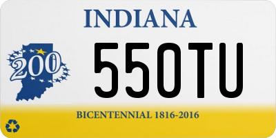 IN license plate 550TU