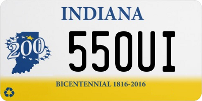 IN license plate 550UI