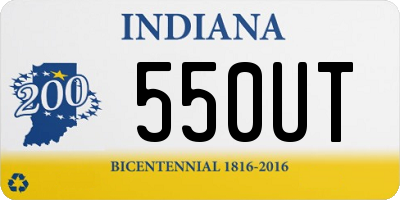 IN license plate 550UT