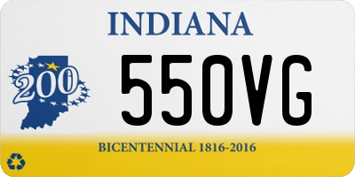 IN license plate 550VG