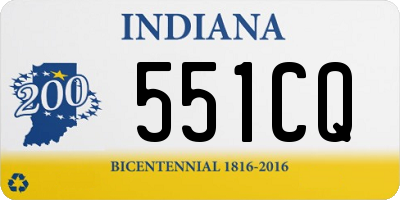 IN license plate 551CQ