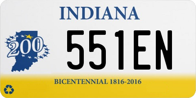 IN license plate 551EN