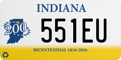 IN license plate 551EU