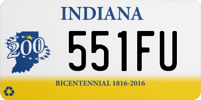 IN license plate 551FU