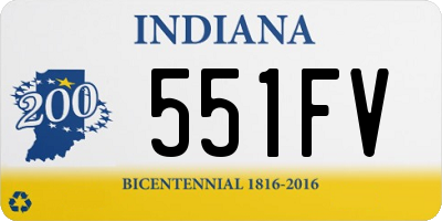 IN license plate 551FV