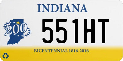 IN license plate 551HT