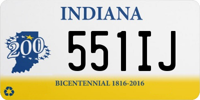 IN license plate 551IJ