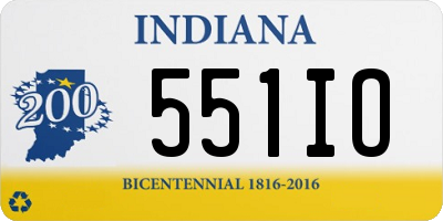 IN license plate 551IO