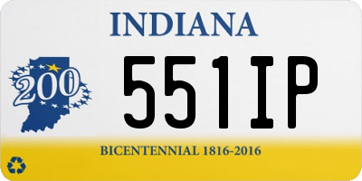 IN license plate 551IP