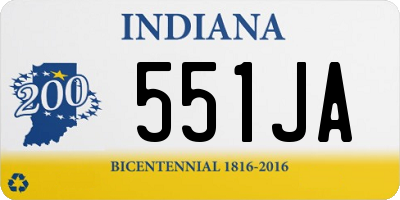 IN license plate 551JA