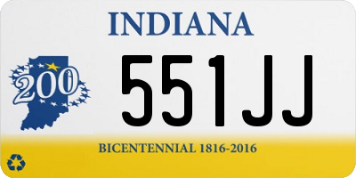 IN license plate 551JJ