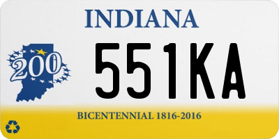 IN license plate 551KA